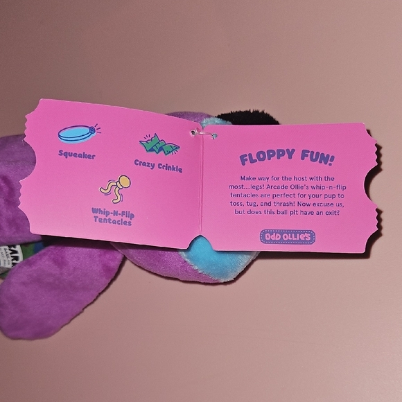 Arcade Ollie Plush Dog Toy - Picture 3 of 4